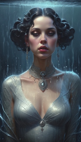 water,water nymph,ice queen,water pearls,fantasy portrait,inanna,rosa ' amber cover,under the water,amidala,water rose,the sea maid,wet water pearls,the snow queen,liliana,siren,cinderella,angel's tea