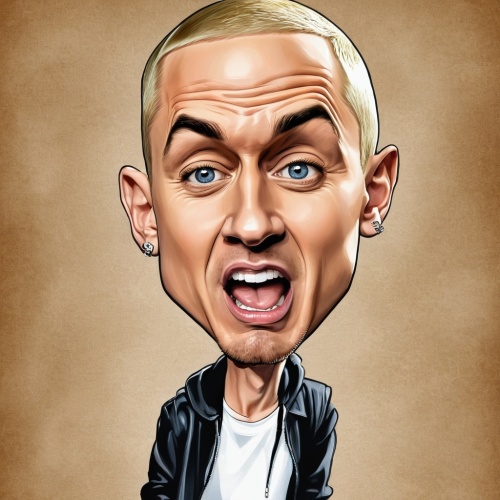 Eminem,caricature,caricatured,mathers,caricatures,derren,eminence,maynard,caricaturist,cambiasso,caricaturing,lokportrait,dross,pontifex,cartoon character,roone,denyer,popetown,vector illustration,mal